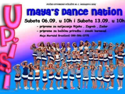 Maya"s Dance Nation vrši upis novih članica