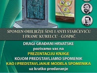 Prezentacija knjige Spomenik i model Spomenika znamenitim Ličanima našeg kraja. 