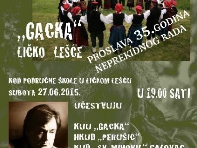 KUU Gacka iz Lešća - proslava 35. godišnjice neprekidna rada