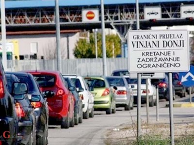 Zabrana prijelaza granice u Vinjanima Donjima