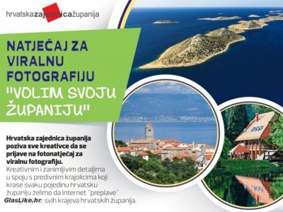 Hrvatska zajednica županija pokreće fotonatječaj „Volim svoju županiju“ 
