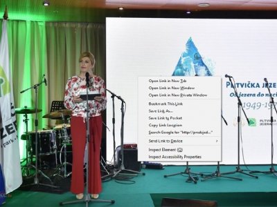 Predsjednica Grabar Kitarović na proslavi velikih obljetnica NP Plitvička jezera