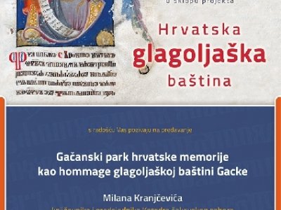 Kranjčević o Gačanskom parku i glagoljaškoj baštini Gacke