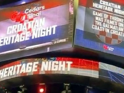 Pogledajte što je sinoć usred Los Angelesa priređeno Hrvatima u čast uoči NBA okršaja