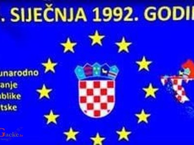 Čestitka povodom međunarodnog priznanja Republike Hrvatske